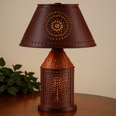 Willow Punched Revere Lamp 19